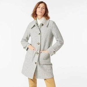Jcrew Italian boiled wool gray jacket size 2